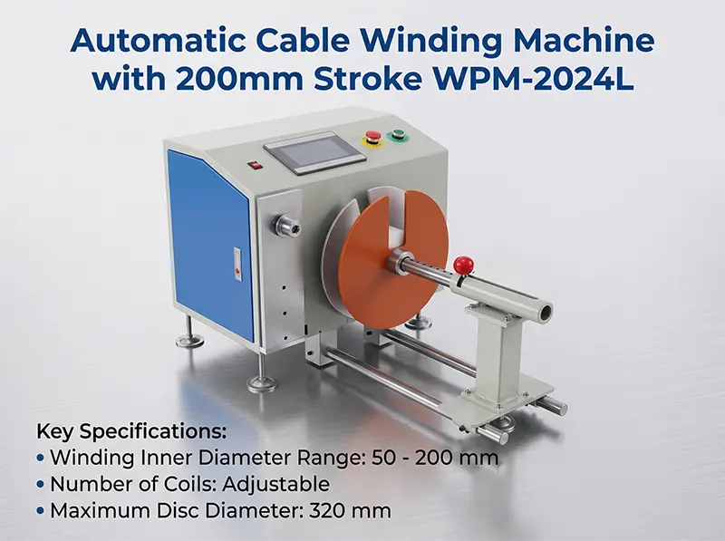 Automatische kabelwikkelmachine WPM-2024L – Geavanceerde draadverwerkingsoplossing