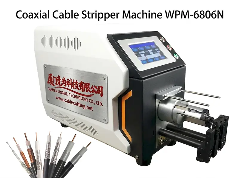 Coaxkabel Stripmachine WPM-6806N - Precisie & Efficiëntie voor Industriële Kabelproductie
