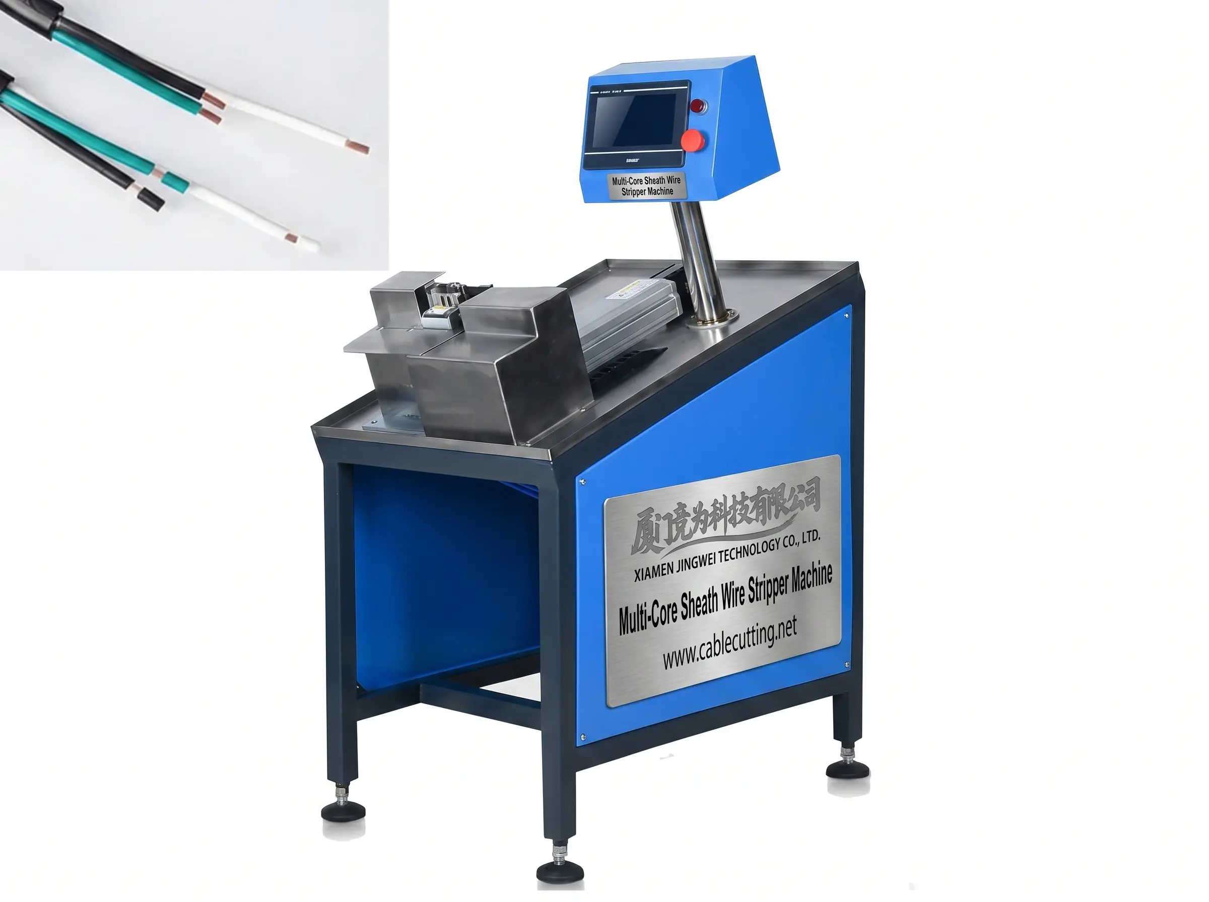WPM-25-290: Automatische stripper voor meeraderige manteldraad – Lang/kort verwerken