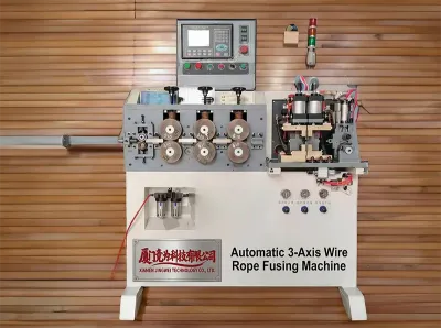 3-assige Automatische Staalkabel Smeltmachine voor 12 mm Kabel WPM-80SF