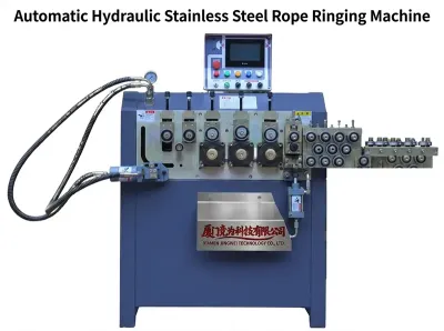 Automatische Hydraulische Roestvrijstalen Touwringmachine DQ2-8