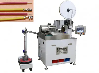 Automatische Draadknip-, Strip- en Krimpmachine 501S