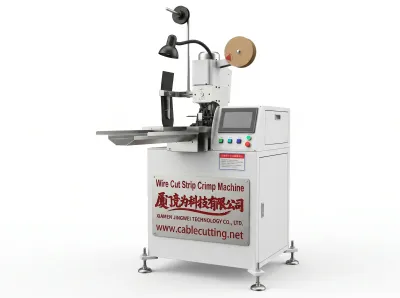 Volautomatische Kabelkrimpmachine voor Draadknippen, Strippen en Krimpen WPM-151