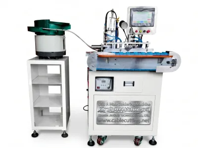 Automatische USB A mannelijke soldeermachine voor massaproductie WPM-121-AM