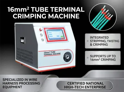 Semi-automatische Draadstrip- en Krimpmachine voor Voorgeïsoleerde Draden WPM-5-40