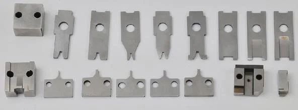 Terminal machinemes, OTP-mes, draadstrip en krimpmachine sterft, montagemes voor krimpmachine, krimpmes