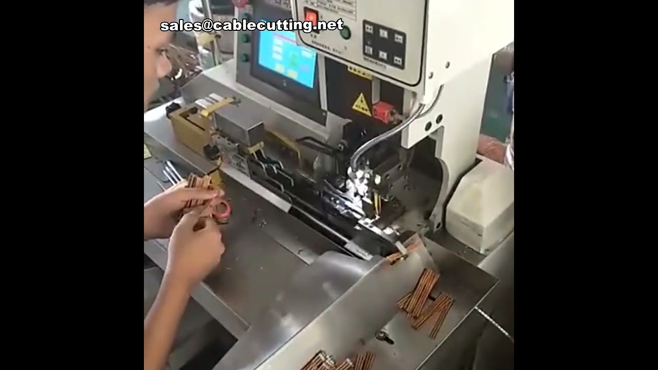 Meerlijns krimpmachine voor kabels | Strippen en krimpen van meerdere draden
