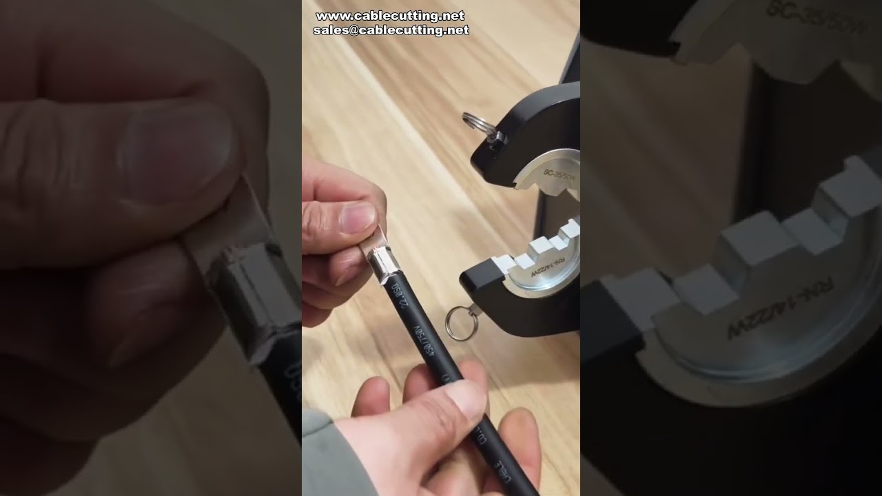 Elektrische Kabelkrimpmachine voor Zeshoekige Krimp op Koperen Kabelschoenen