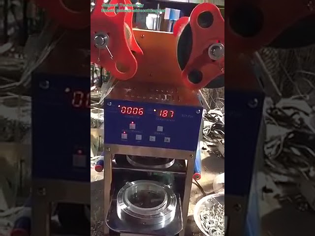 F08 Elektrische Verzegelmachine voor Bekers & Flessen – Ideaal voor Melktheewinkels en Koffiebars
