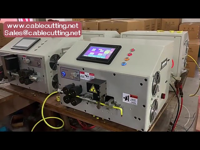 Automatische draadstrip- en buigmachine – 7 inch touchscreen, dubbelkop voor hoekbuigen