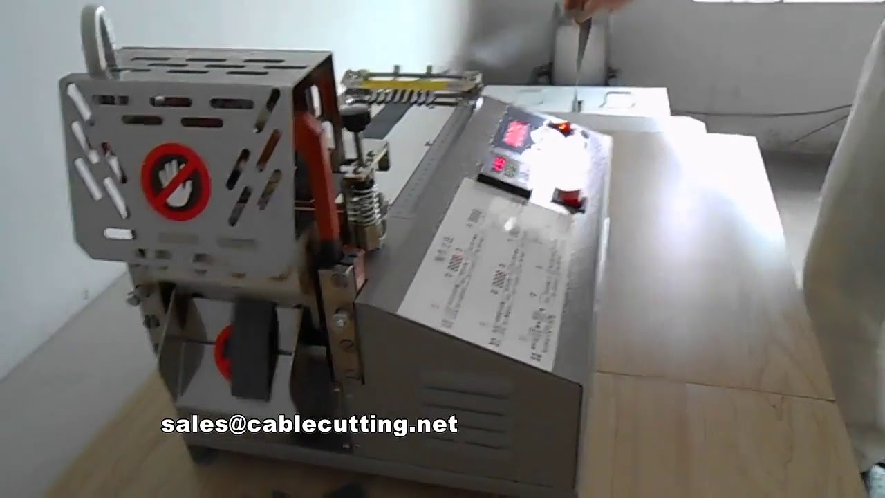 Elastische snijmachine met warme en koude messen – precisie voor draadverwerking