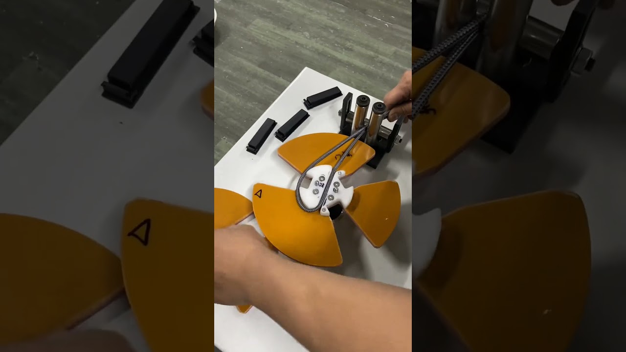 Halfautomatische pannenkoekspoel wikkelmachine voor datakabels | #fabriek #machine