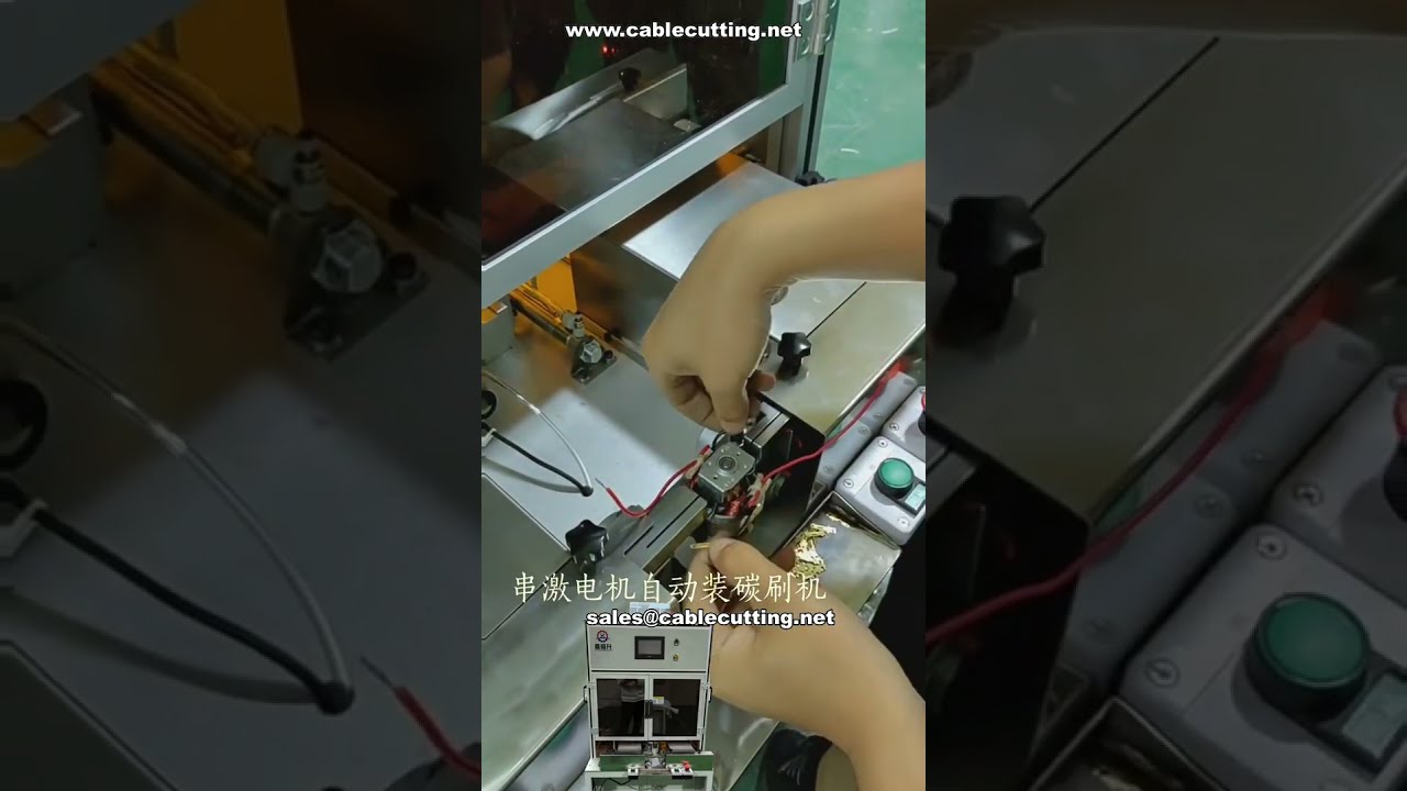 Automatische koolborstelassemblage voor motoren – efficiënte motorautomatiseringsapparatuur