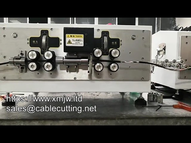 Automatische 25 mm² siliconen draad strippen en knippen machine voor ronde rubber draad - Huishoudelijk gebruik