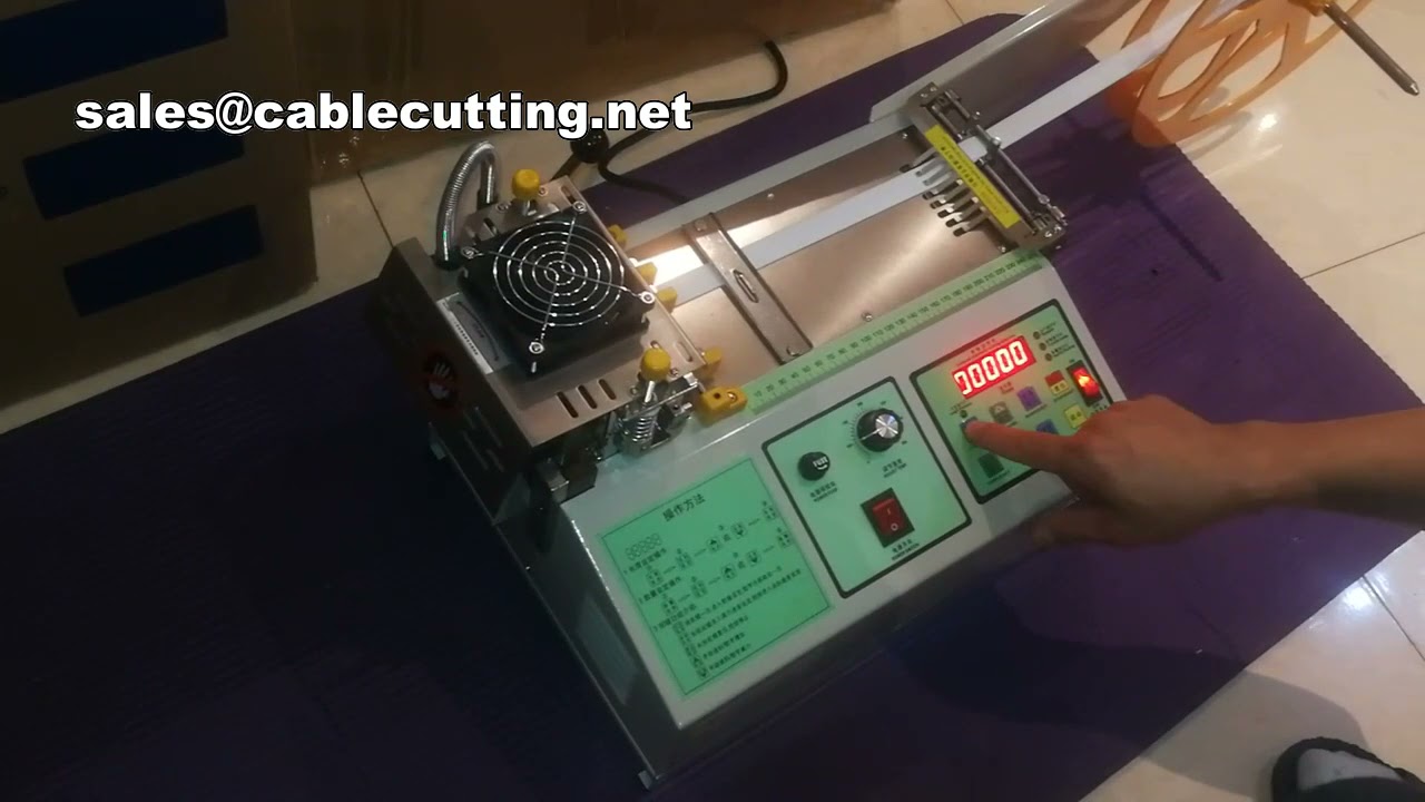 Stoffen riem rits webbing machine & elastische riem snijmachine: bedieningsmethode