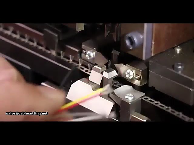 Automatische Kabel Snij- en Krimpmachine voor Draadstrippen en Terminalkrimpen