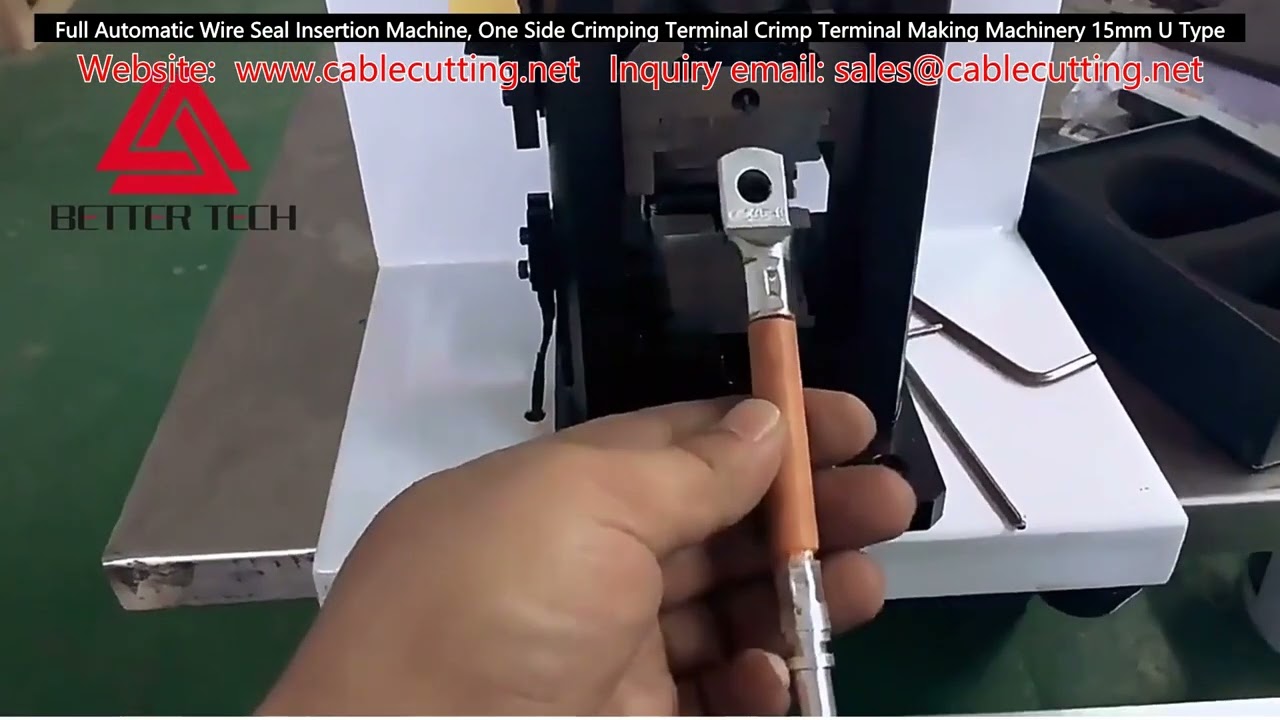 Volledig automatische draadseal-inbrengmachine met eenzijdige krimping | Terminalkrimpmachine