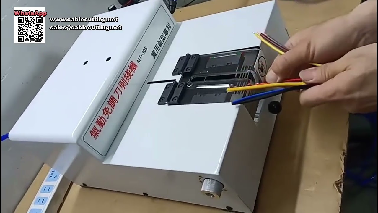 Praktische pneumatische draadstripper met instellingsvrij mes – snel kabelgereedschap