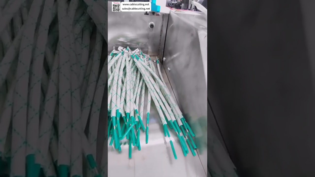 Professionele Kabelboomverwerking: Gele Wasbuis Insertie & Terminal Krimpmachine