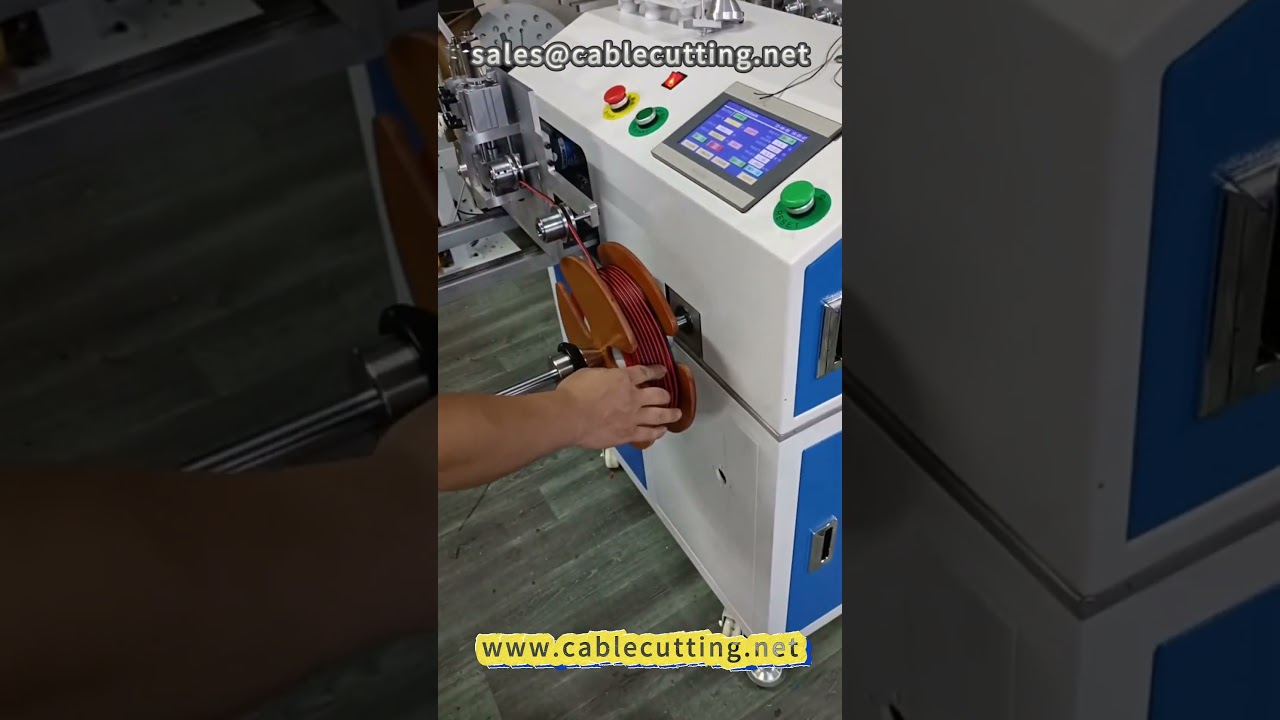 Dubbele parallelle draad wikkelmachine voor audiokabels - Meterprecieze wikkeling #draadverwerking #audiokabel #wikkelen