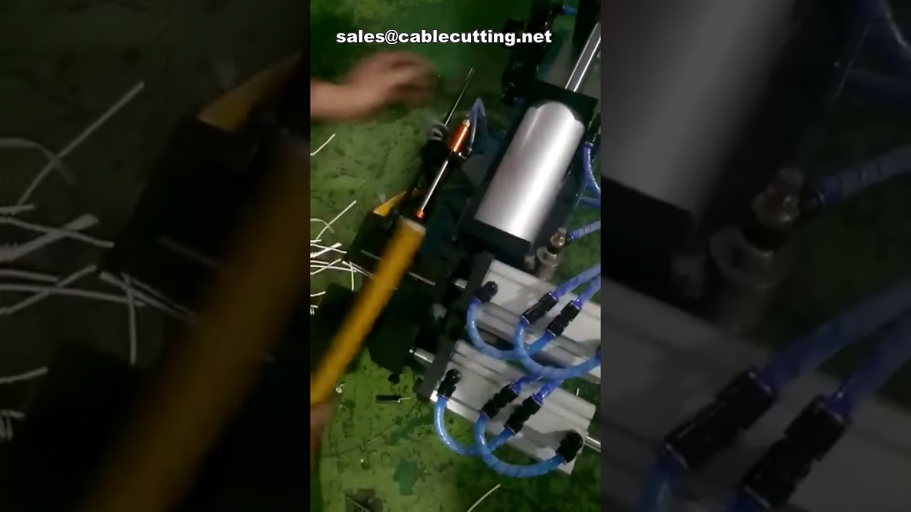 Gas-elektrische kabelstripmachine voor meeraderige dikke kabels tot 20mm diameter
