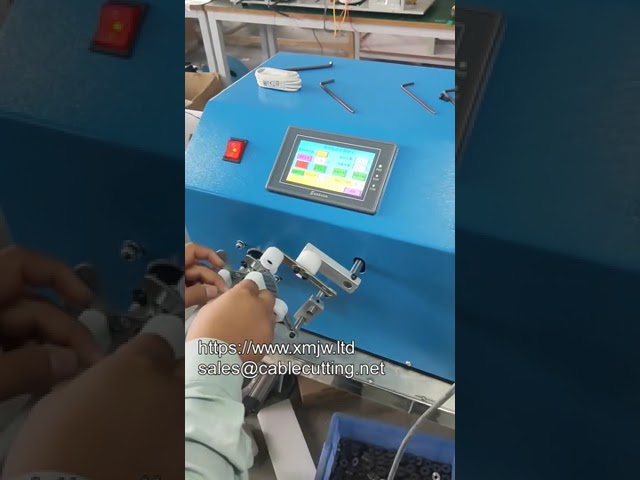 WPM 80b 2022 - Nieuwe automatische datakabelproductiemachine voor USB-kabel wikkelen en verpakken