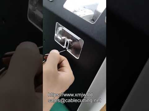 Precisie draadstripper en krimpmachine voor adereindhulzen 0,5mm² tot 2,5mm²