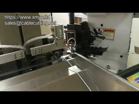 Horizontale volautomatische kabelverwerkingsmachine voor knippen, strippen en krimpen