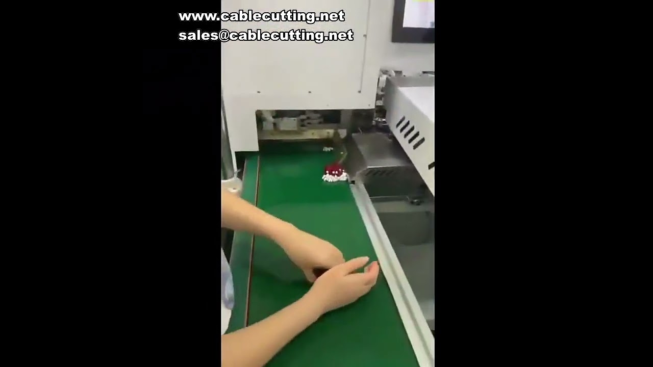 Dubbele eindkrimpmachine voor draden met elektronische strip- en testmodule