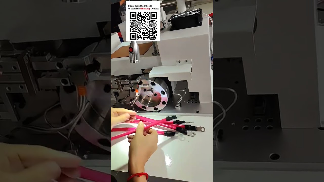 Halfautomatische krimpslang invoeg- en bakmachine – aanpasbaar voor grote kabels