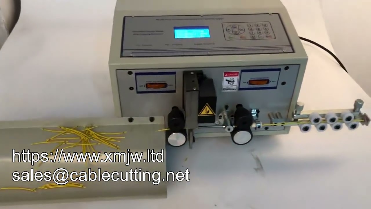 Automatische kabel- en draadstripmachine voor knippen en strippen | Efficiënte draadverwerking