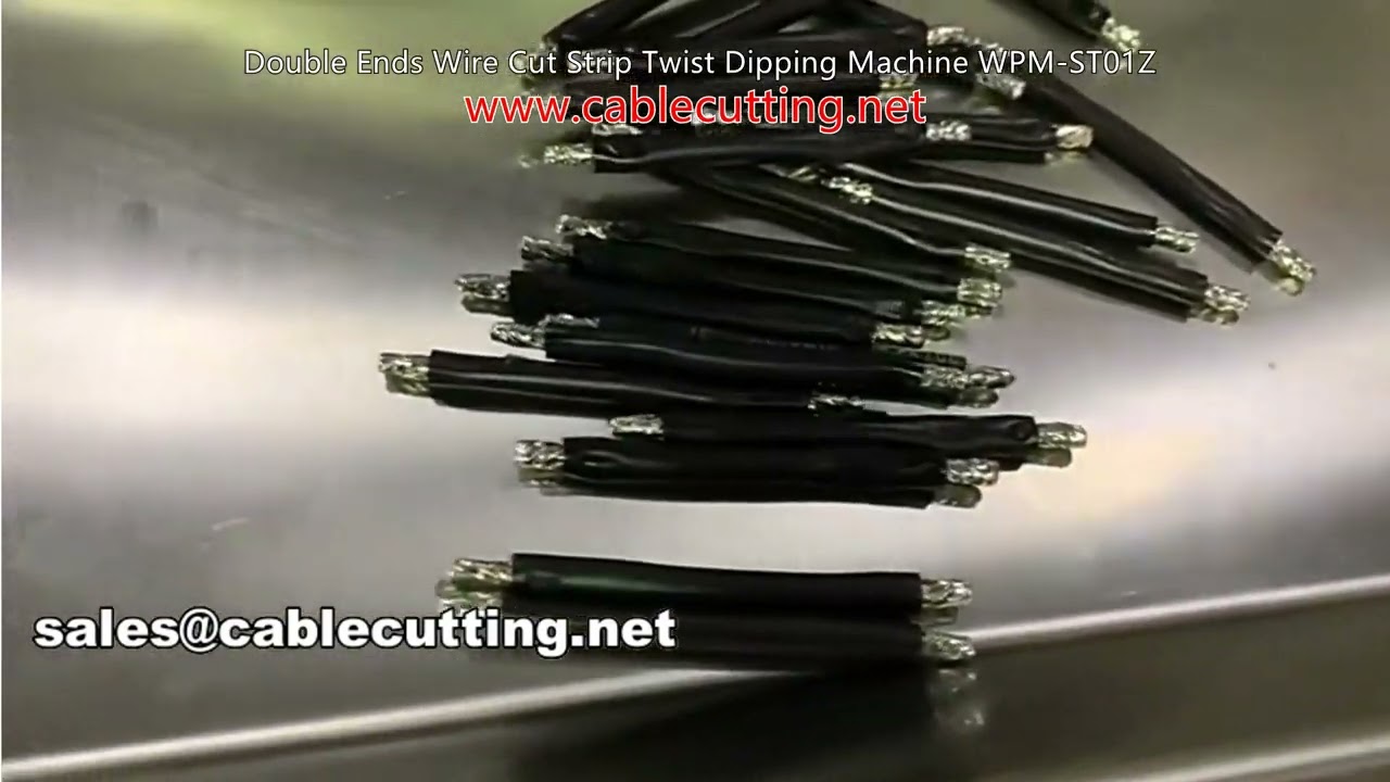 WPM-ST01Z: Dubbele draadeinde verwerkingsmachine – snijden, strippen, twisten en dompelen