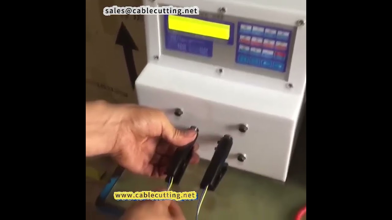 Automatische hogesnelheidsstrengmachine voor kabels en draden - Handmatige klemming op één as
