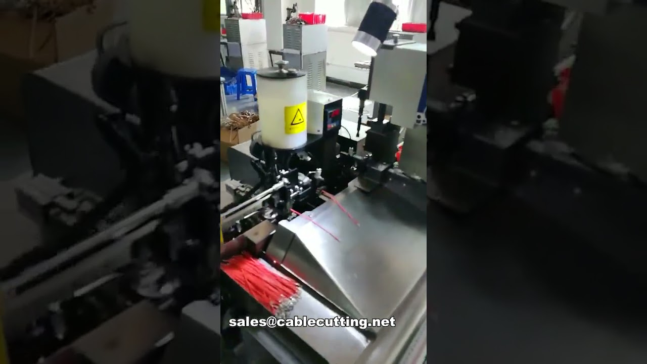Volledig automatische draadverwerkingsmachine 501s: knippen, strippen, crimpen en vertinnen