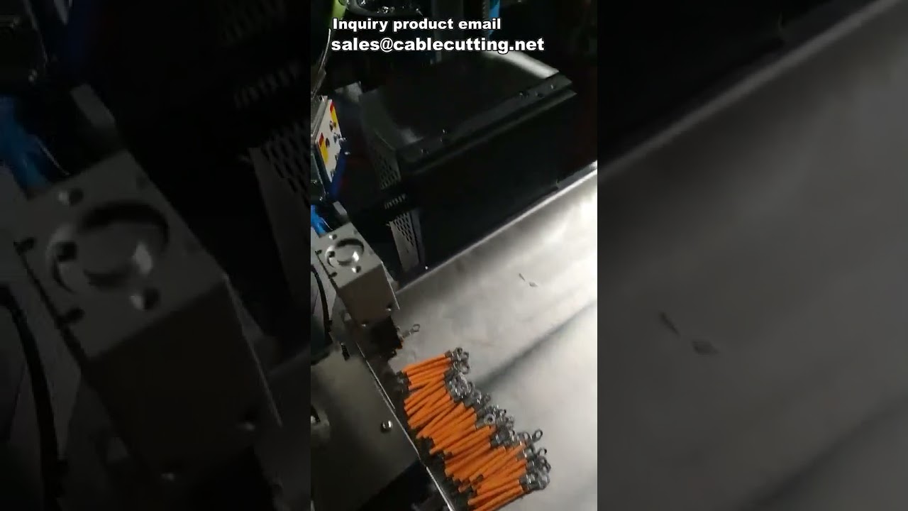 Automatische krimpmachine voor draadverwerking: knippen, strippen en krimpen