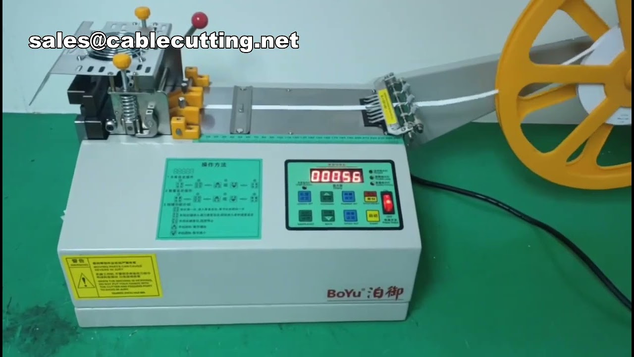 Automatische Rubber- en PVC-tape Snijmachine met Koude Snijder – Precisie & Efficiëntie