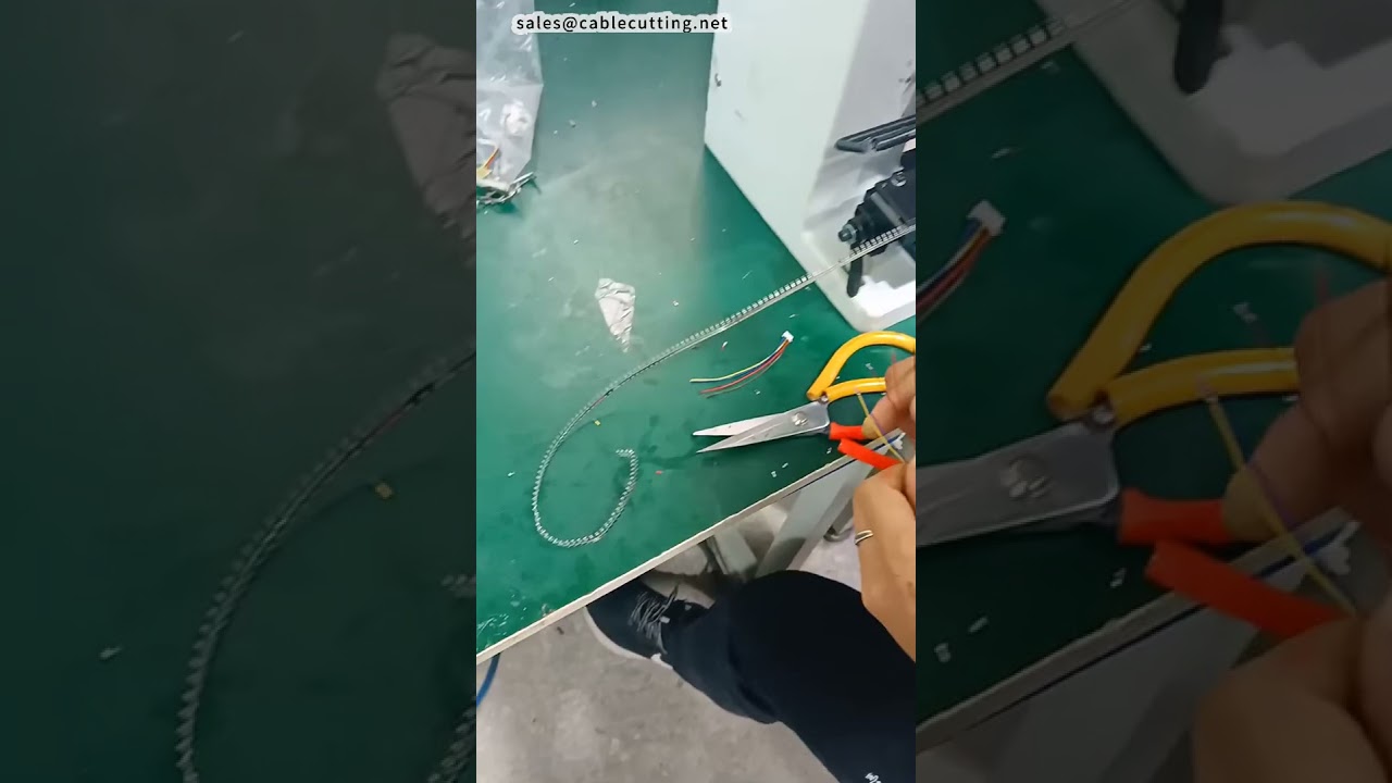 Volledig elektrische draadstrip- en krimpmachine – geen compressor nodig