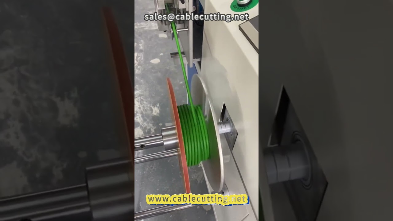 Kabelmeter wikkelmachine #draadverwerking #sleepkettingkabel #servoharnas #autoharnas