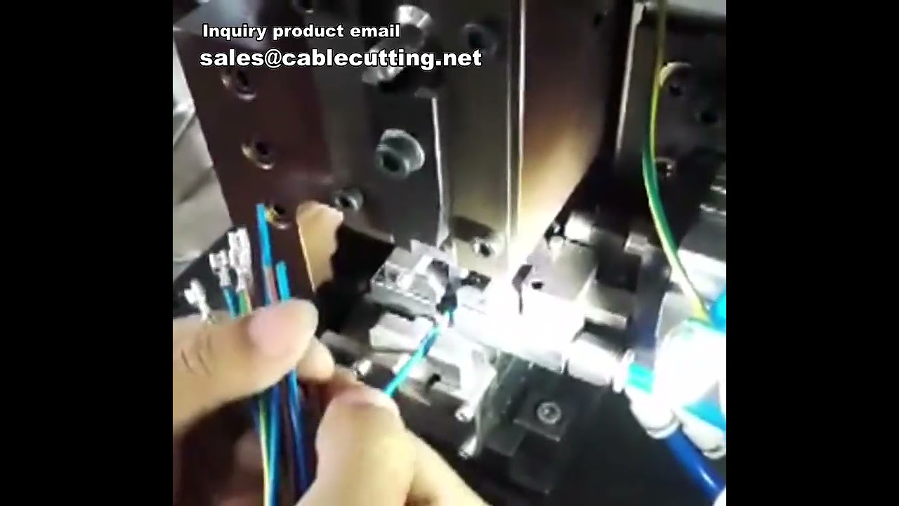 Automatische DC/AC terminalkrimpmachine met draadstripper - Efficiënt en nauwkeurig
