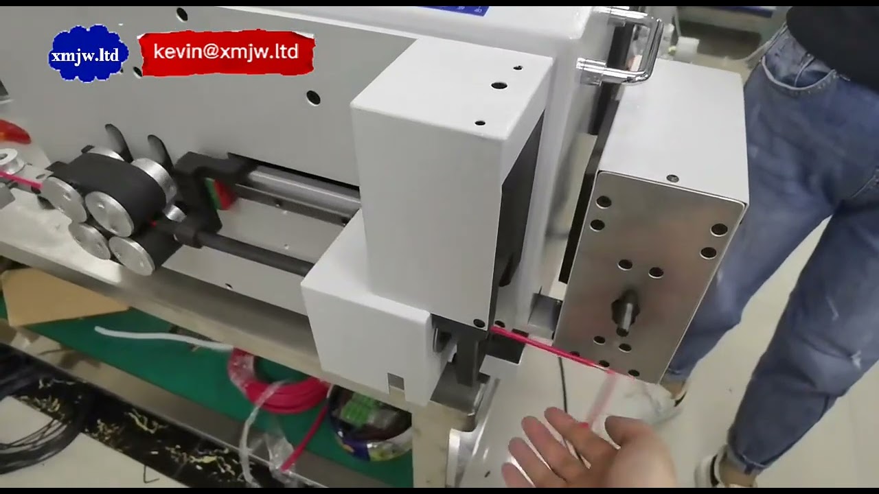 Touch Screen Automatic Wire Electronics Cutting Bending Strippers Wire Cut Strip Bend Machine
