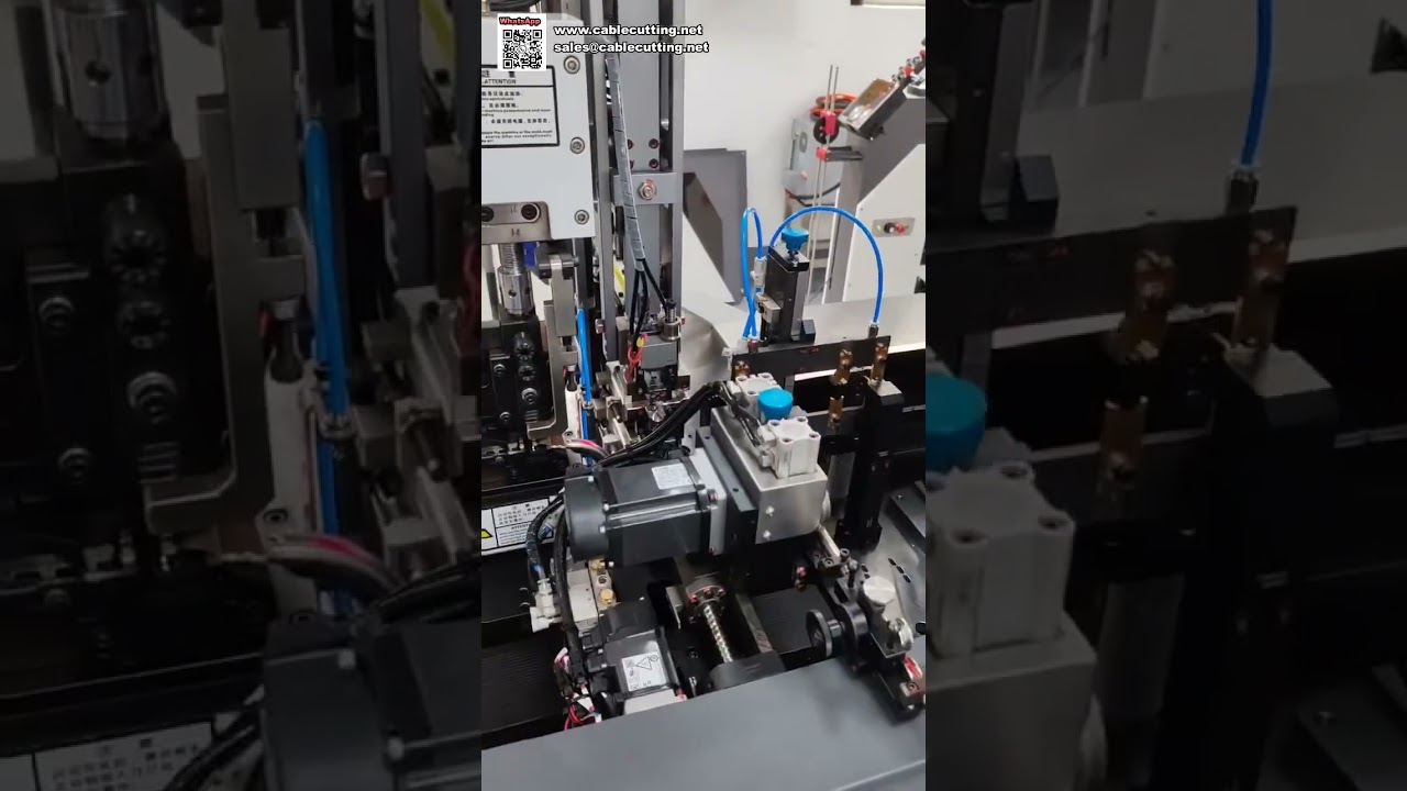 Automatische dubbele kops terminalkrimpmachine met waterdichte plugafdichting