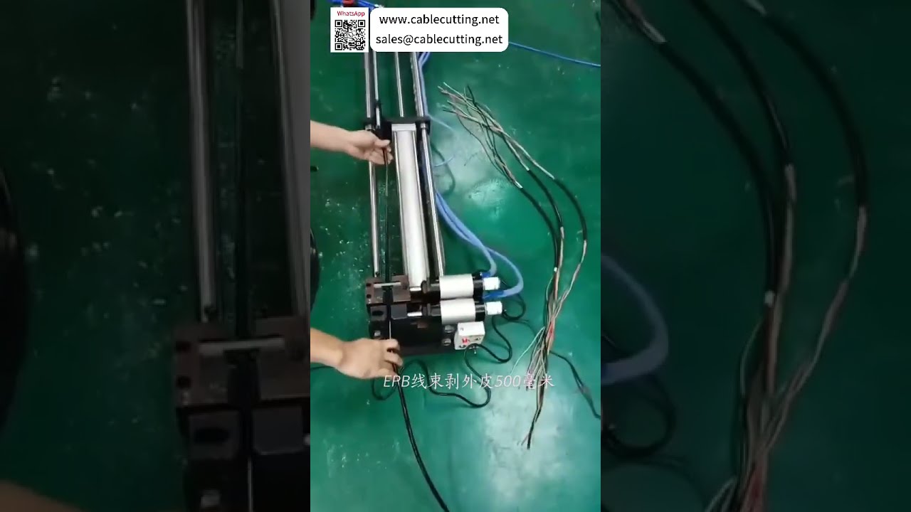 Pneumatische horizontale stripmachine voor EPB-kabelbomen – verwerking van 500mm buitenmantel