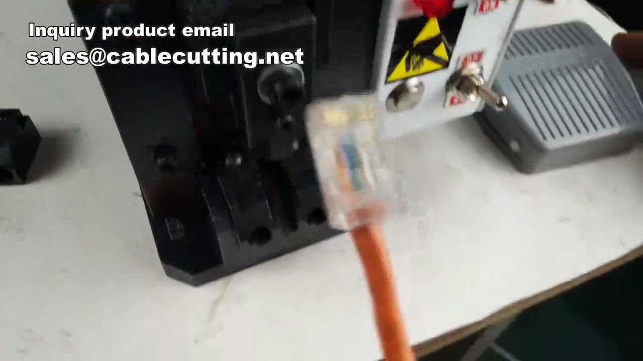 Cat6e-kabel RJ45-mal machine | Kristalkop mal machine | Netwerkkabel productiemachine
