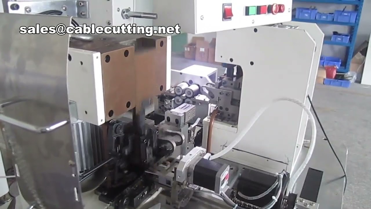 Professionele lintkabel snij-, strip- en crimpmachine