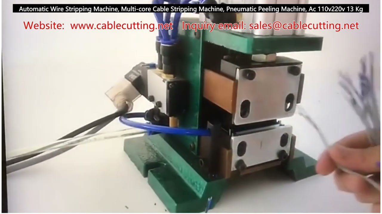 Automatische draadstripmachine voor meeraderige kabels | Pneumatische striptmachine