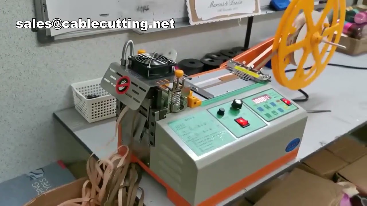 Automatische digitale bandsnijder voor warm en koud snijden van nylon webbing en stoffenbanden