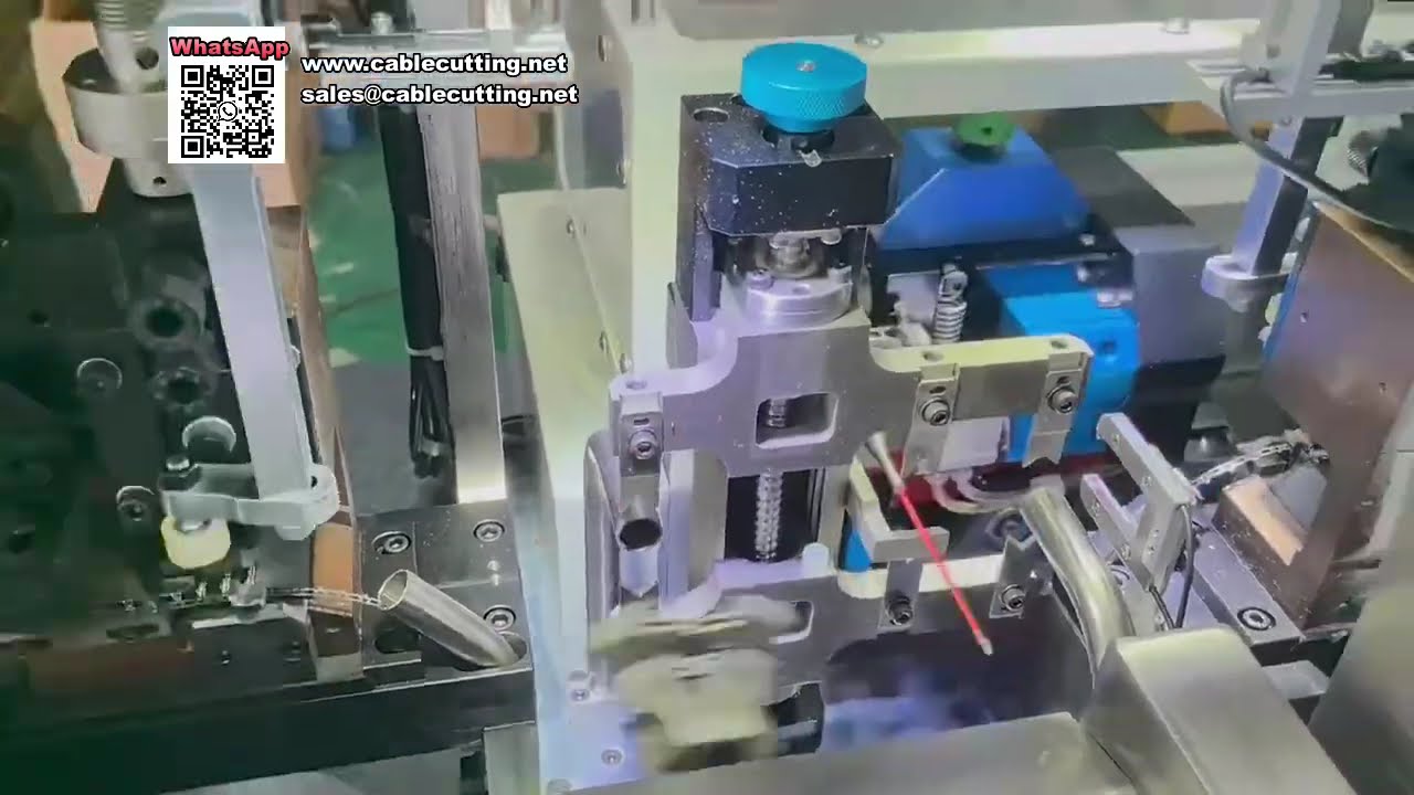 Volautomatische dubbele kop enkele draad krimpmachine met volledige servo-aandrijving - Hoge efficiëntie