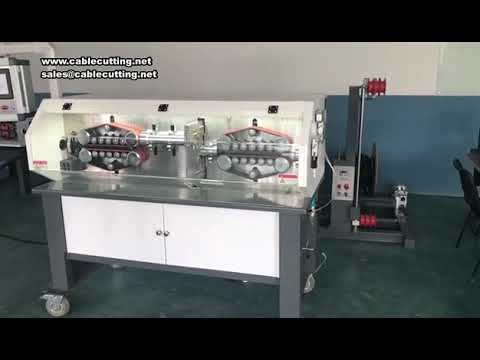 30mm 300mm Square 32-Wheel Drive Computerized Wire Stripping Machine, 11.7KW for PV Cable Processing