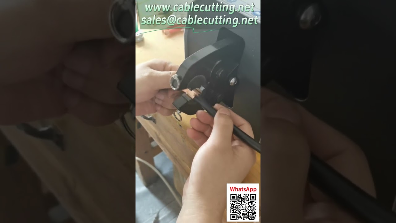 120L pneumatische krimptang: 200A open oog kabelverbinding demonstratie