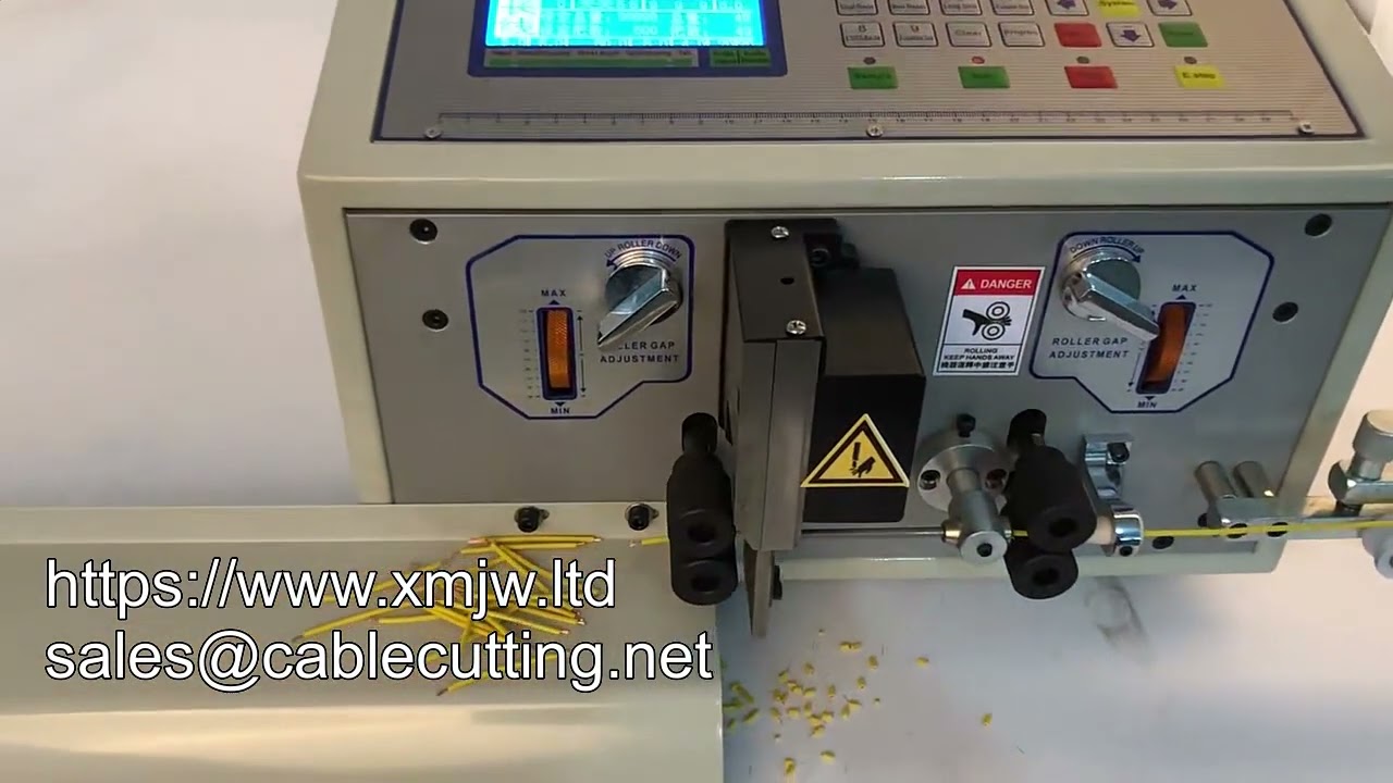 WPM 02: Automatische Draadstripper en Snijmachine - Computergestuurd & LED